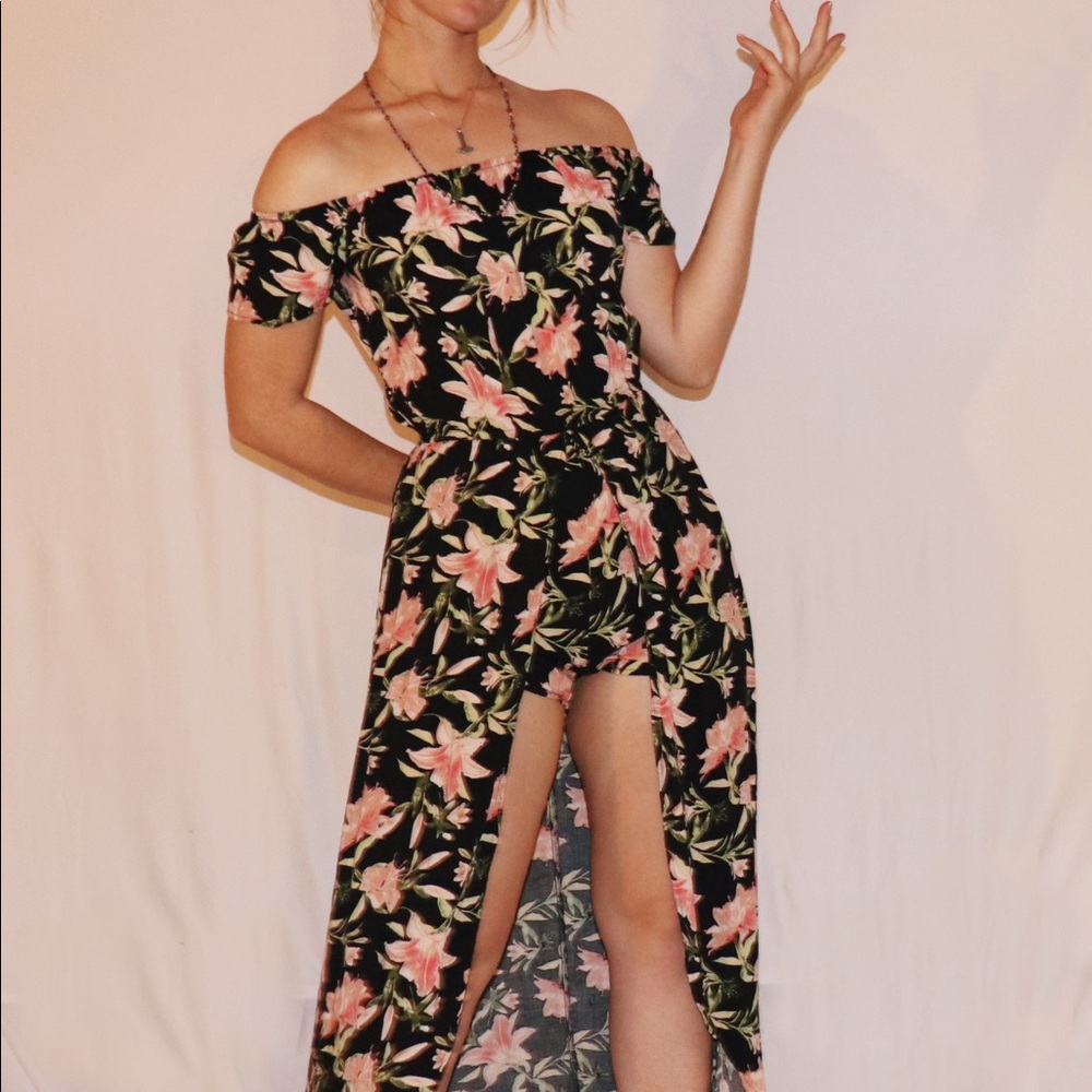 J for Justify High Low Floral Dress